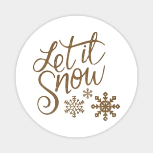 Let It Snow Christmas Magnet